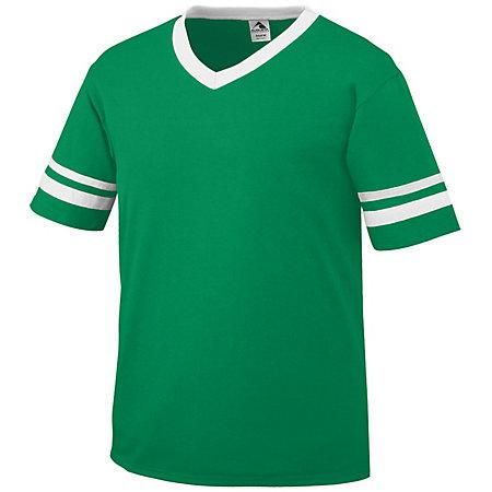 Sleeve Stripe Jersey Dark Green/white Adult Baseball