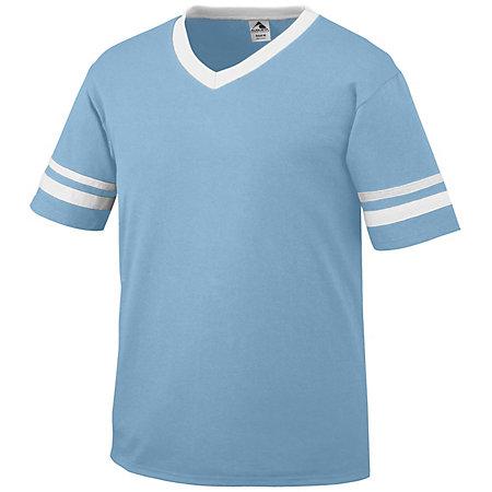 Sleeve Stripe Jersey Aqua/white Adult Baseball Sleeve Stripe Jersey Aqua/white Adult Baseball
