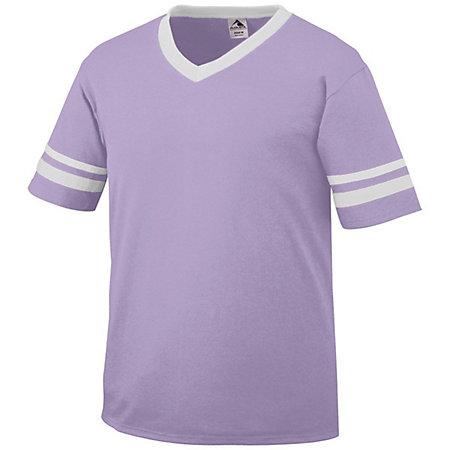 Sleeve Stripe Jersey Light Lavender/white Adult Baseball