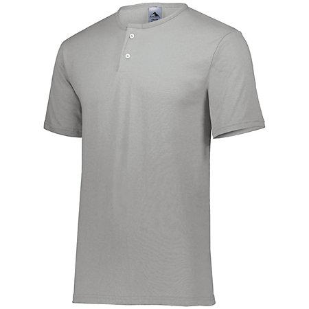 Two-Button Baseball Jersey Athletic Heather Adult