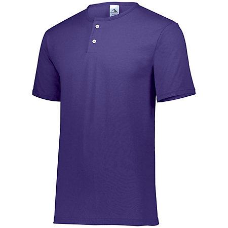 Two-Button Baseball Jersey Purple Adult