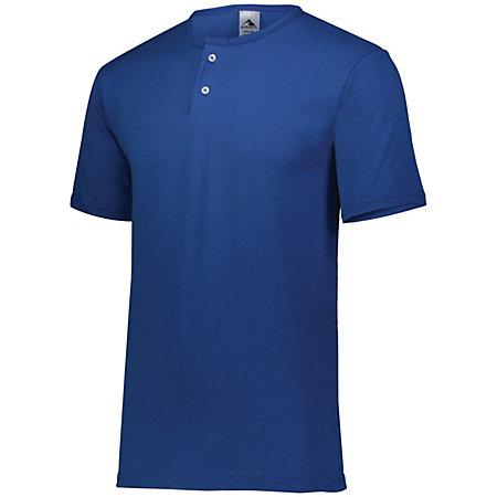 Youth Two-Button Baseball Jersey Royal