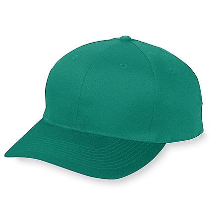 Six-Panel Cotton Twill Low-Profile Cap Dark Green Adult Baseball