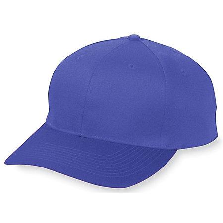 Six-Panel Cotton Twill Low-Profile Cap Purple Adult Baseball