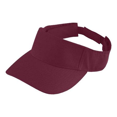 Sport Twill Visor Maroon Adult Baseball