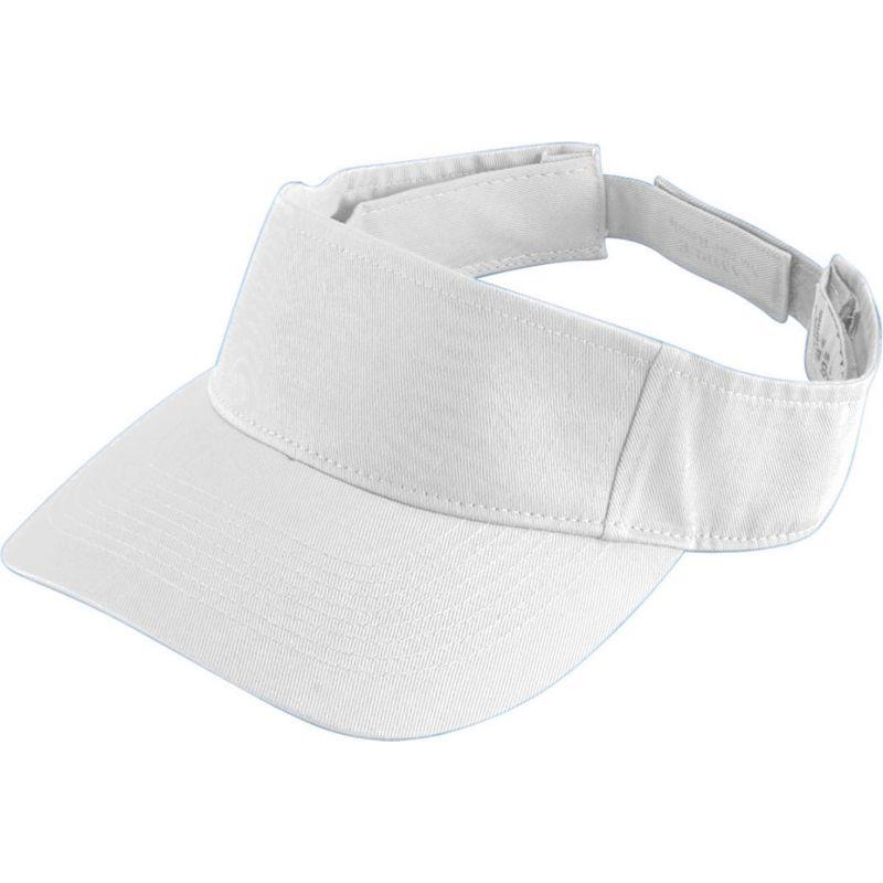 Youth Sport Twill Visor White Baseball