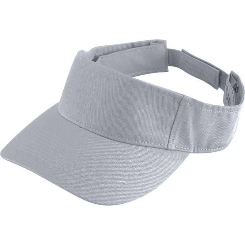 Youth Sport Twill Visor Silver Grey Baseball