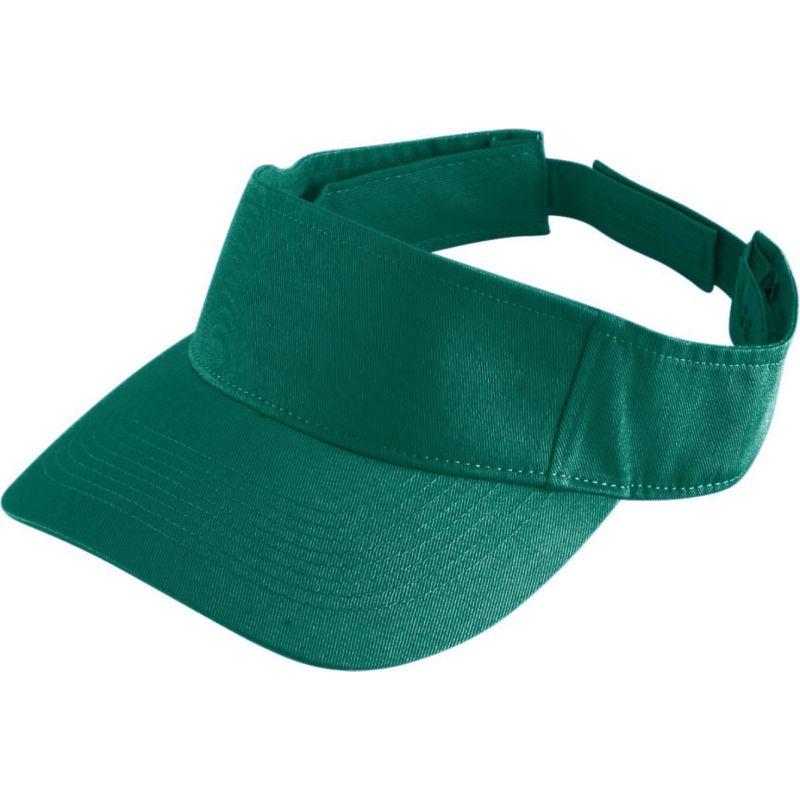 Youth Sport Twill Visor Dark Green Baseball