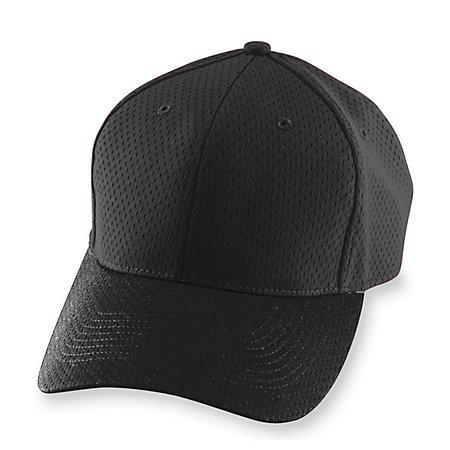 Athletic Mesh Cap-Youth Black Youth Baseball