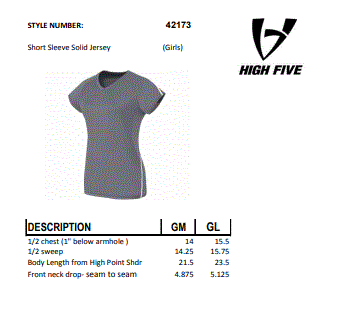 Girls Short Sleeve Solid Jersey Youth Volleyball