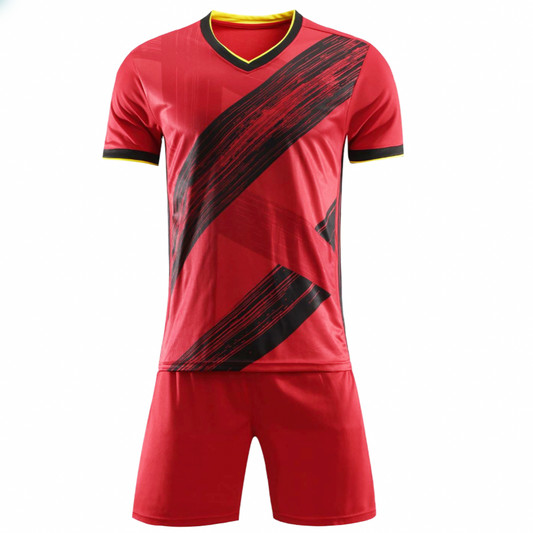 Brussels Red SB Soccer Uniform Kit