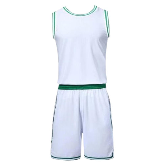 Boston White NS Customizable Basketball Jersey With Optional Shorts