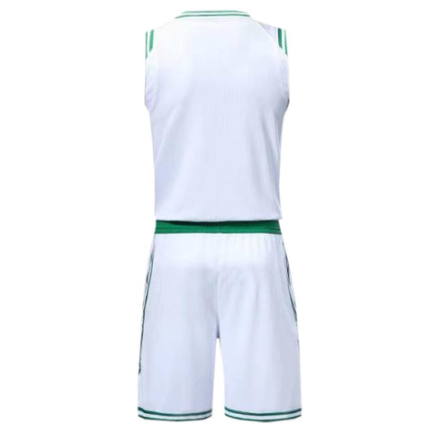 Boston White NS Customizable Basketball Jersey With Optional Shorts Boston White NS Customizable Basketball Jersey With Optional Shorts