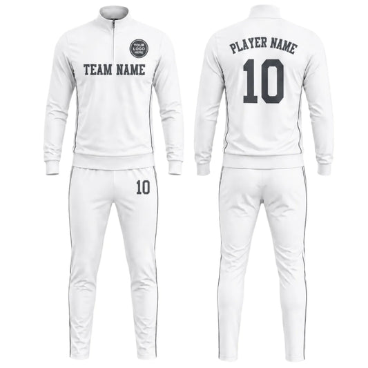 Pure White Minimalist Trainer Tracksuit