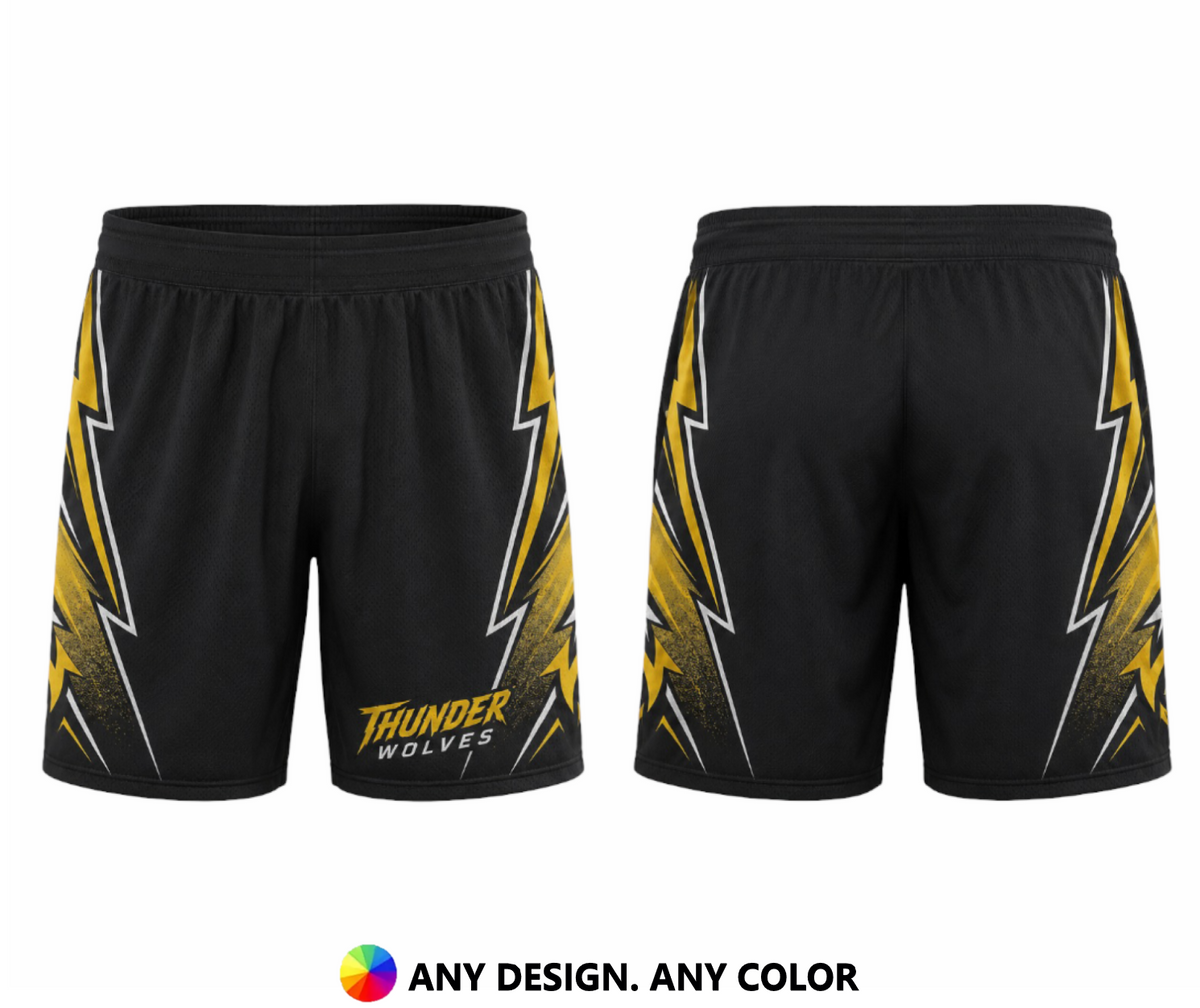 Thunder Strike – Custom Lacrosse Shorts - Adult & Youth Unisex