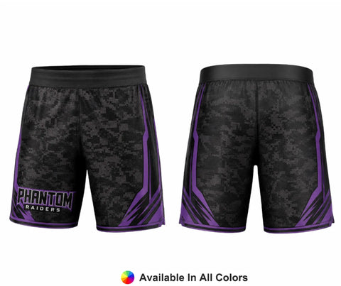 Phantom Stealth – Custom Lacrosse Shorts - Adult & Youth Unisex