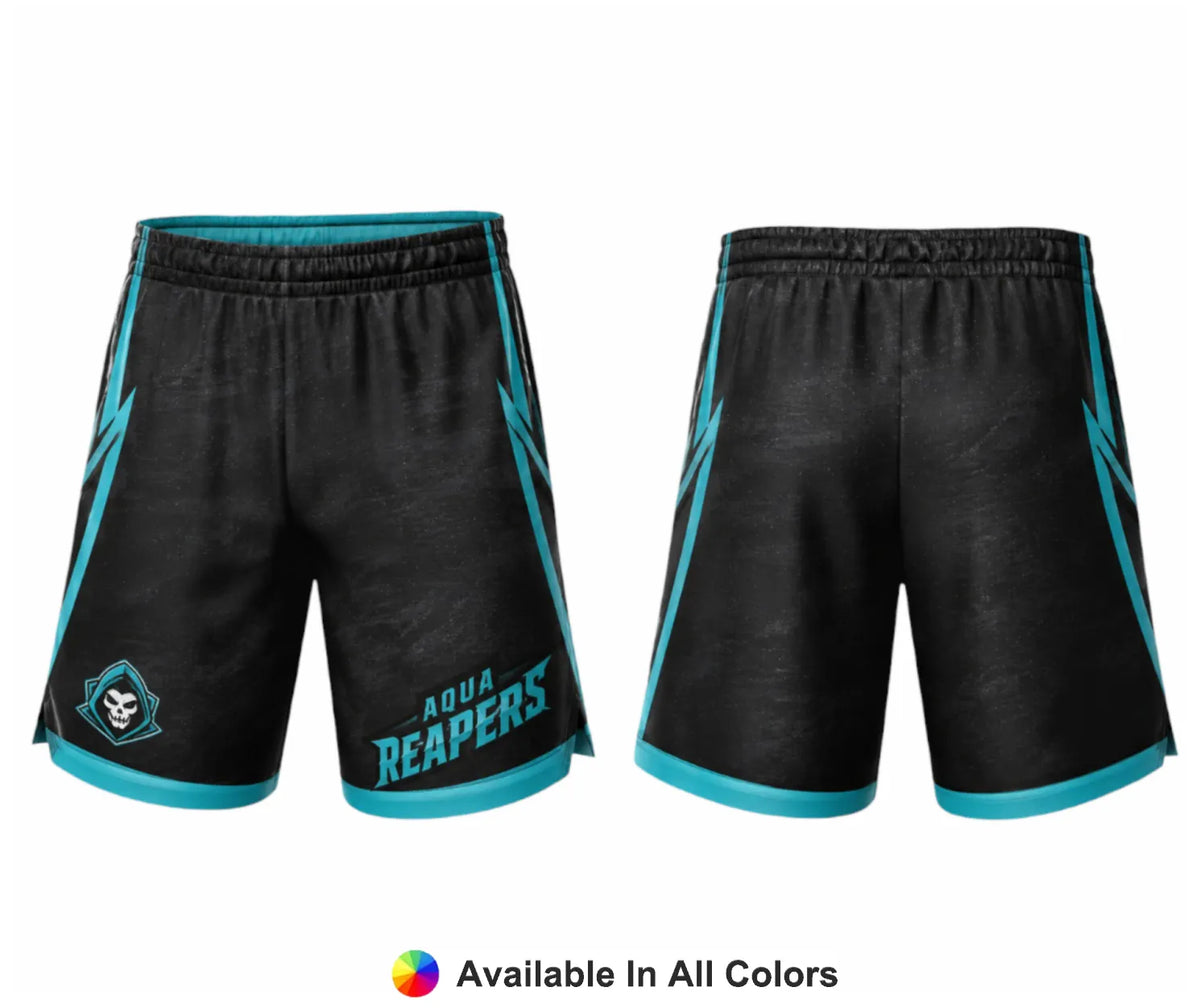 Aqua Phantom – Custom Lacrosse Shorts - Adult & Youth Unisex
