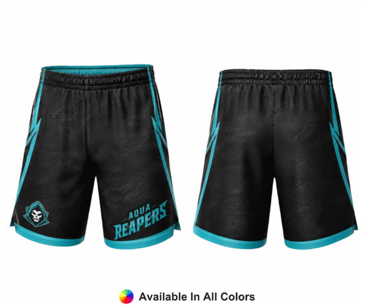 Aqua Phantom – Custom Lacrosse Shorts - Adult & Youth Unisex