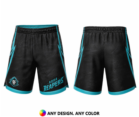 Aqua Phantom – Custom Lacrosse Shorts - Adult & Youth Unisex