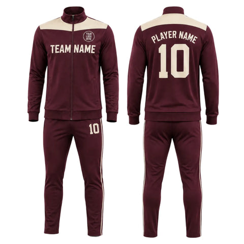 Maroon Heritage Block Tracksuit
