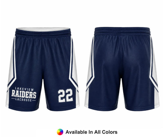 Navy Raider – Custom Lacrosse Shorts - Adult & Youth Unisex