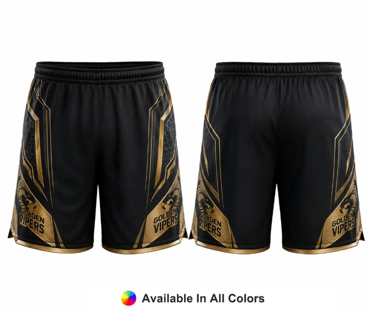 Black Gold Elite – Custom Lacrosse Shorts - Adult & Youth Unisex
