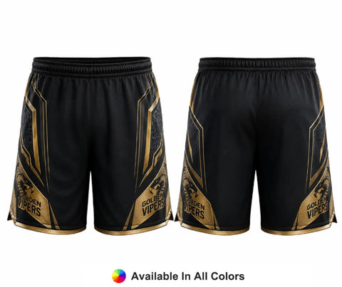 Black Gold Elite – Custom Lacrosse Shorts - Adult & Youth Unisex