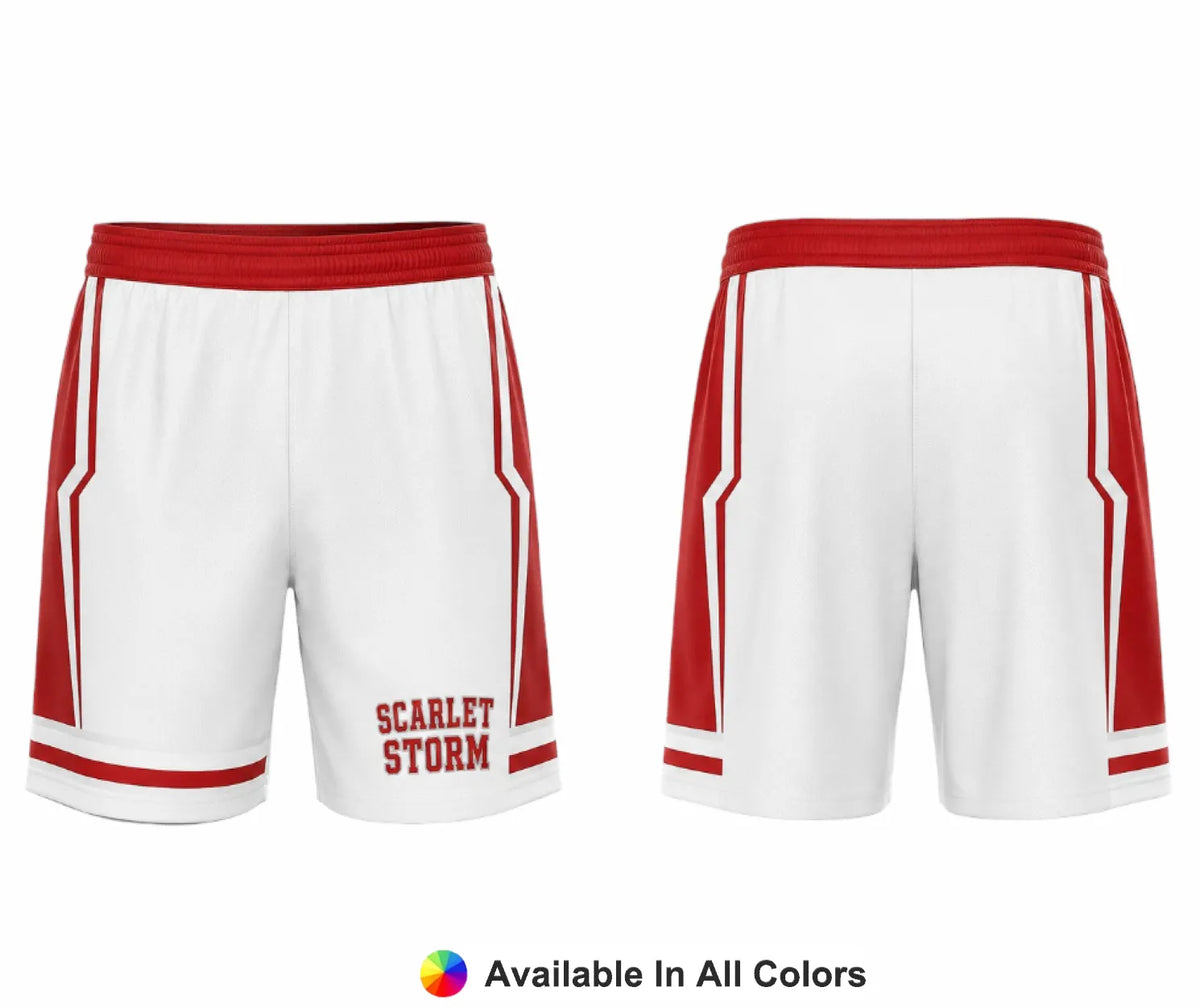 Scarlet Edge – Custom Lacrosse Shorts - Adult & Youth Unisex