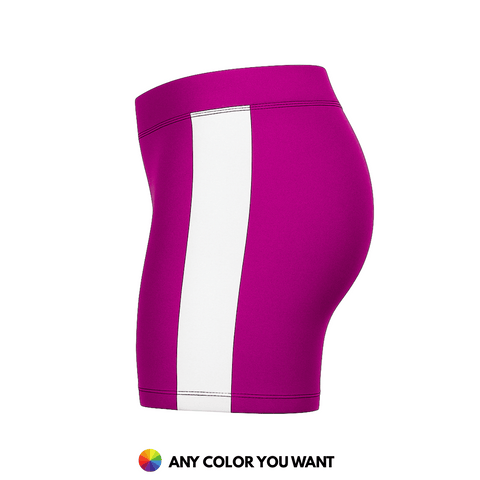 Vertical Panel Spandex Shorts