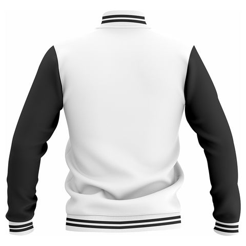 LJ-101 White Letterman Varsity Customizable Jacket