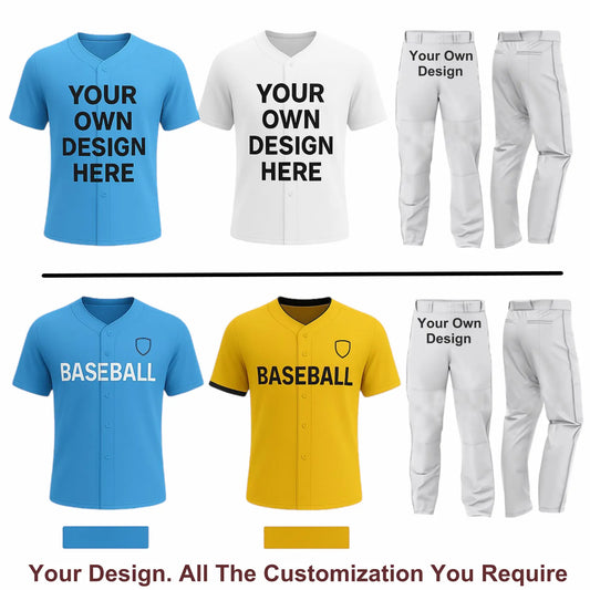 2 Custom Baseball  Jerseys & 1 pair of pants