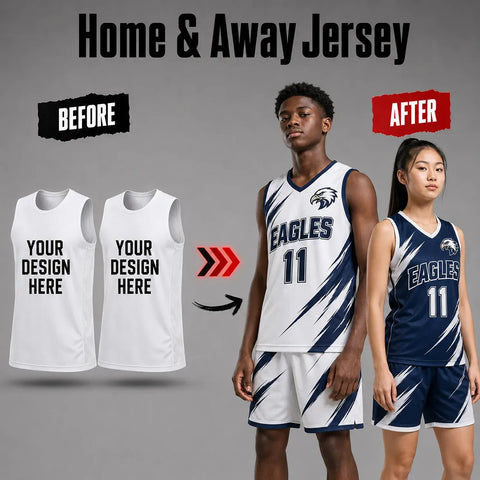 Home & Away Custom Basketball Jersey