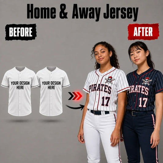 Home & Away Custom Softball Jersey