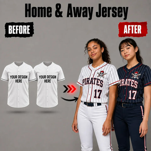 Home & Away Custom Softball Jersey