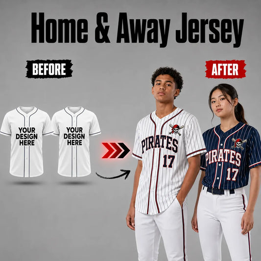 Home & Away Custom Baseball Jersey