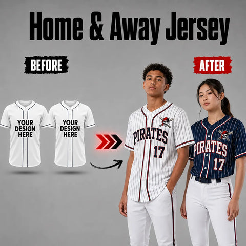 Home & Away Custom Baseball Jersey