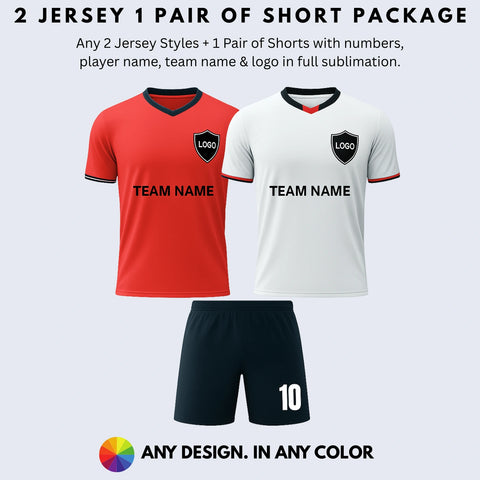 2 Jersey & 1 Pair Of Shorts