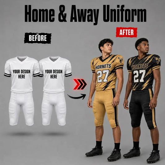 2 Custom football  Jersey & 2 Pair Of Pants
