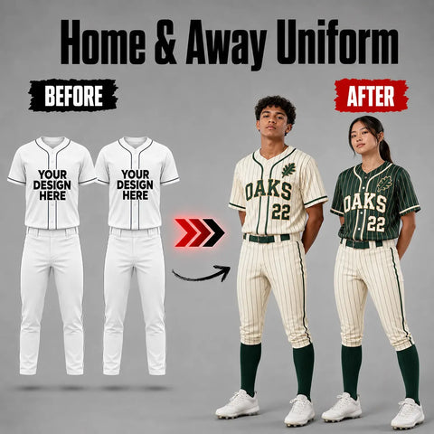 2 Custom Baseball  Jersey & 2 Pair Of Pants