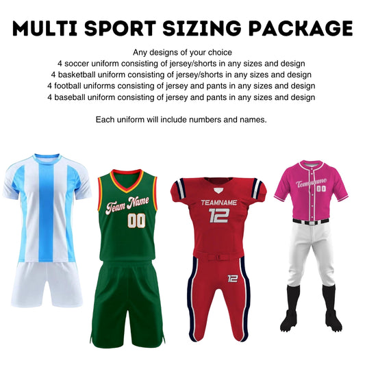 Multi Sport Sizing Package