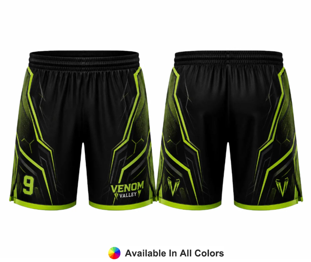 Neon Venom – Custom Lacrosse Shorts - Adult & Youth Unisex