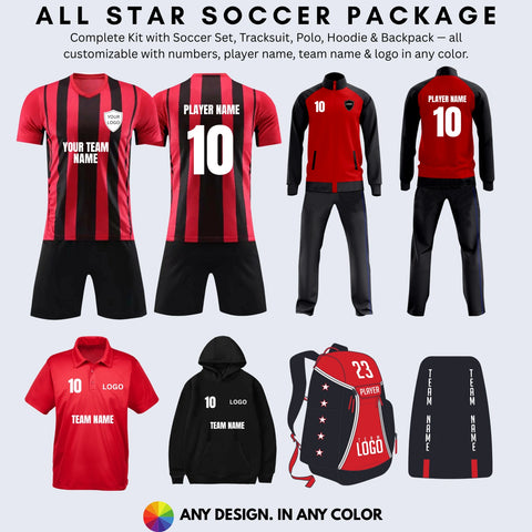All Star Soccer Uniform Package