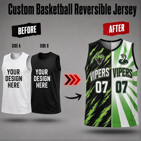 Custom Reversible Basketball  Jersey