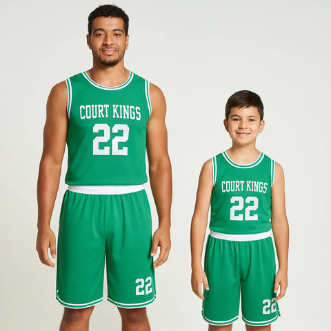 Boston Green NS Customizable Basketball Jersey With Optional Shorts