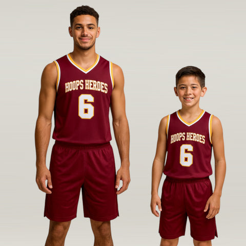 Cardinal NS Customizable Basketball Jersey With Optional Shorts