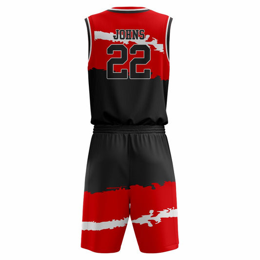 Crimson NS Customizable Basketball Jersey With Optional Shorts