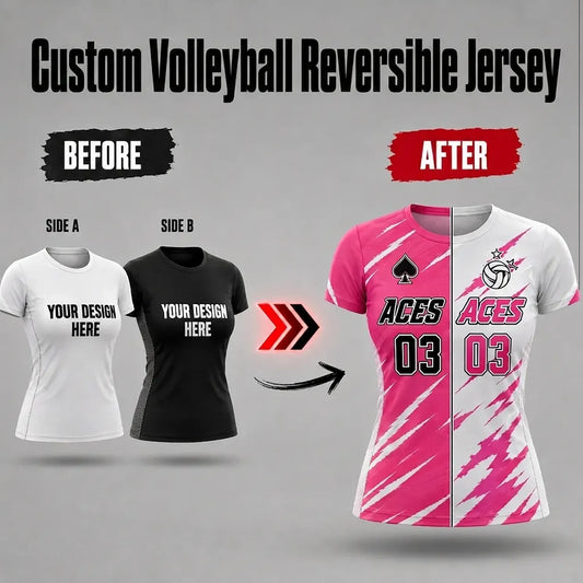 Custom Reversible Volleyball  Jersey