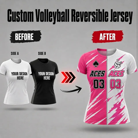 Custom Reversible Volleyball  Jersey