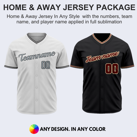 Home & Away Baseball Jersey Package