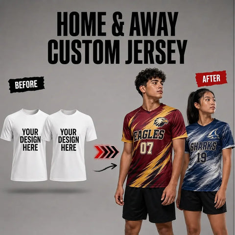 Home & Away Custom Jersey